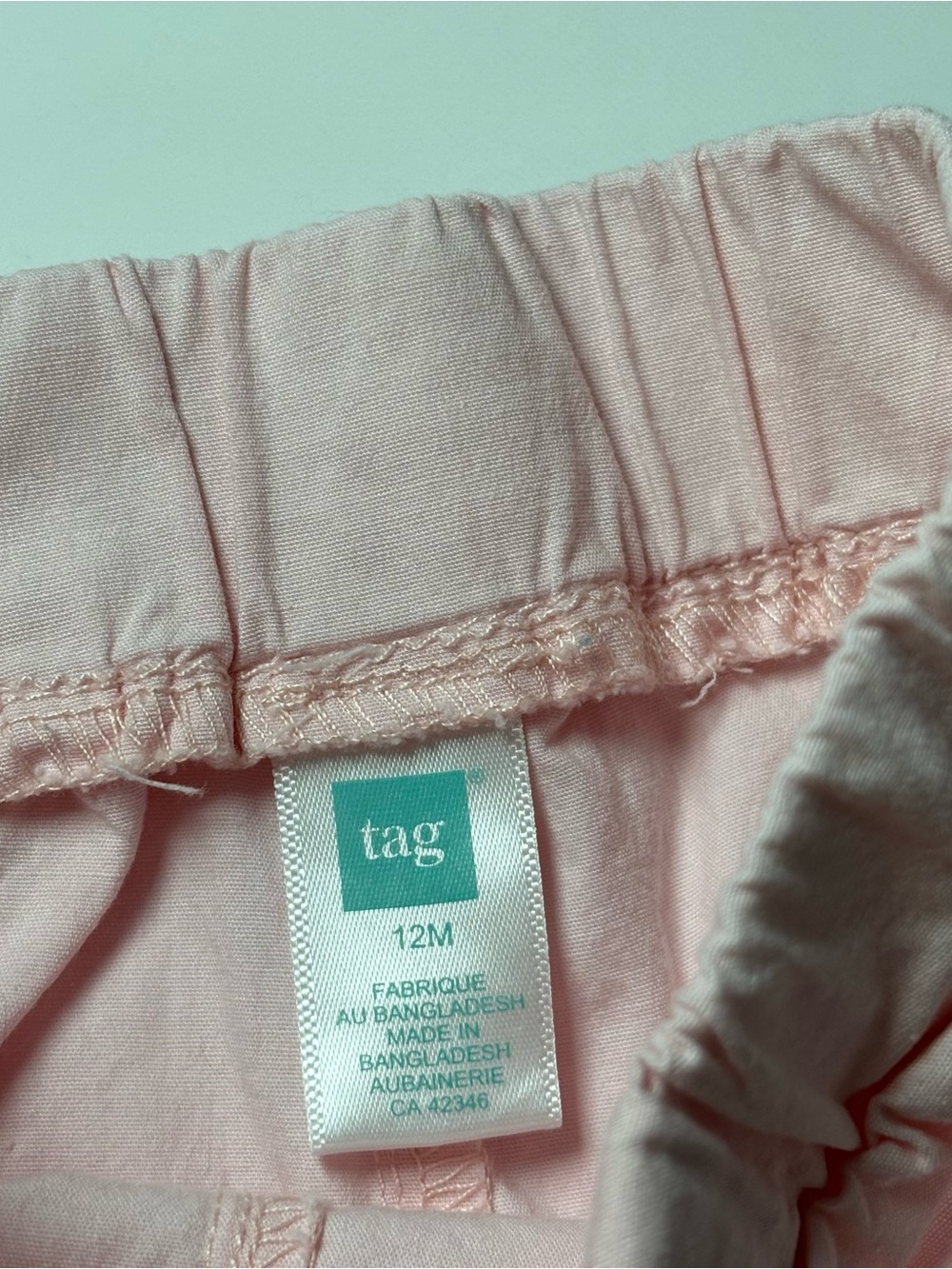 Zara, OshKosh & TAG Coquette Pastel Ruffle & Twill Shorts Bundle 3pcs 9-12M - Picture 3 of 11